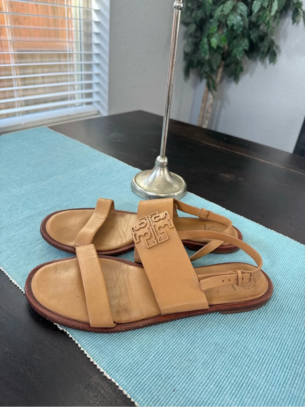 Tory Burch leather slide